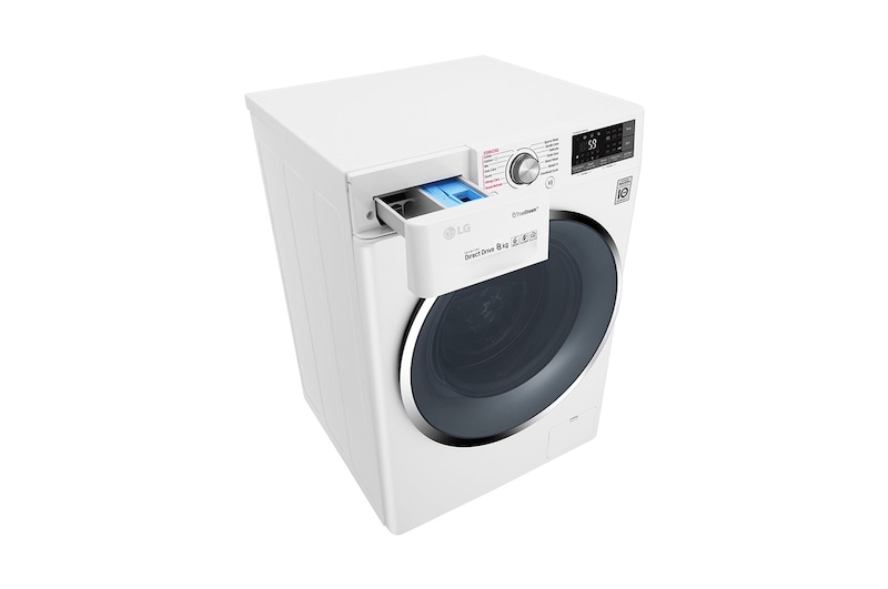 LG 8kg Washer with 5kg Dryer Front load washing machine , Steam , Smart ThinQ (Wi –Fi), WSC0805WH