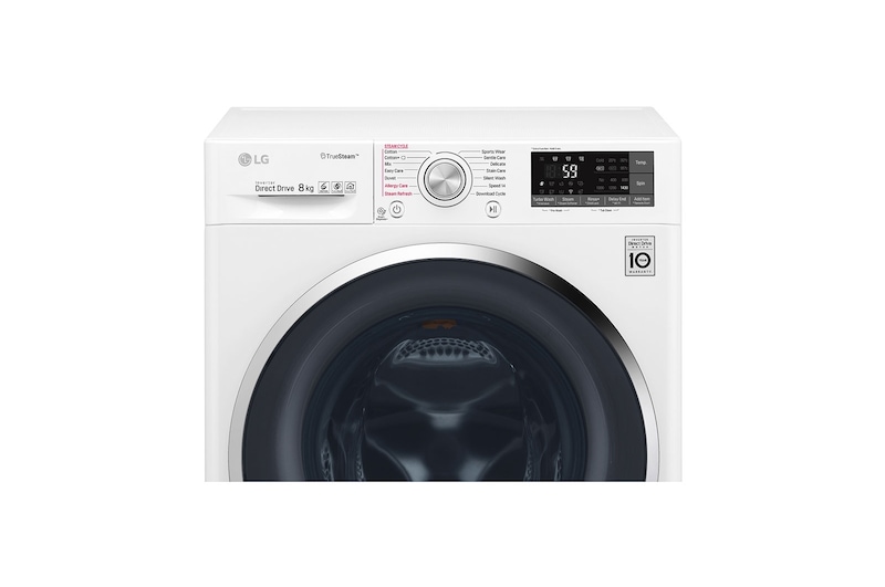 LG 8kg Washer with 5kg Dryer Front load washing machine , Steam , Smart ThinQ (Wi –Fi), WSC0805WH