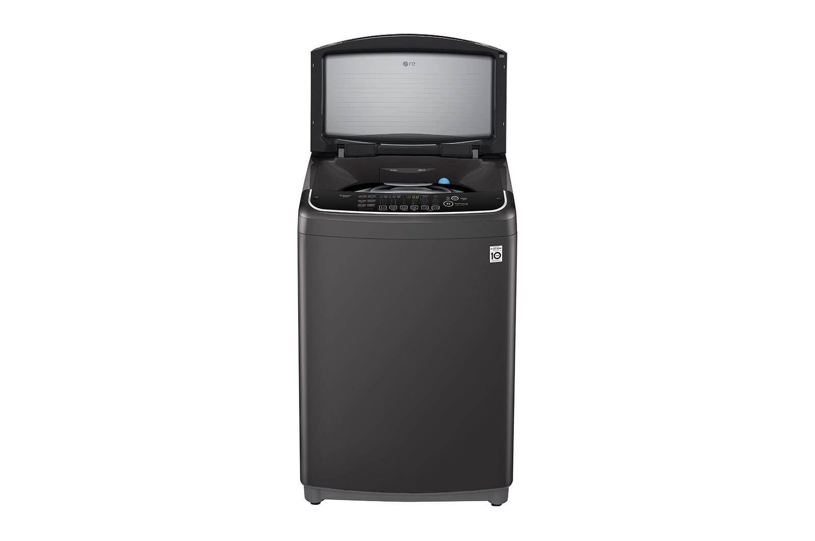 LG 11 Kg Top Load washing Machine, Middle Black Colour, TurboWash3D™, Steam, Tub Clean, Full Stainless Steel Tub, ThinQ™, WTS11HHDK