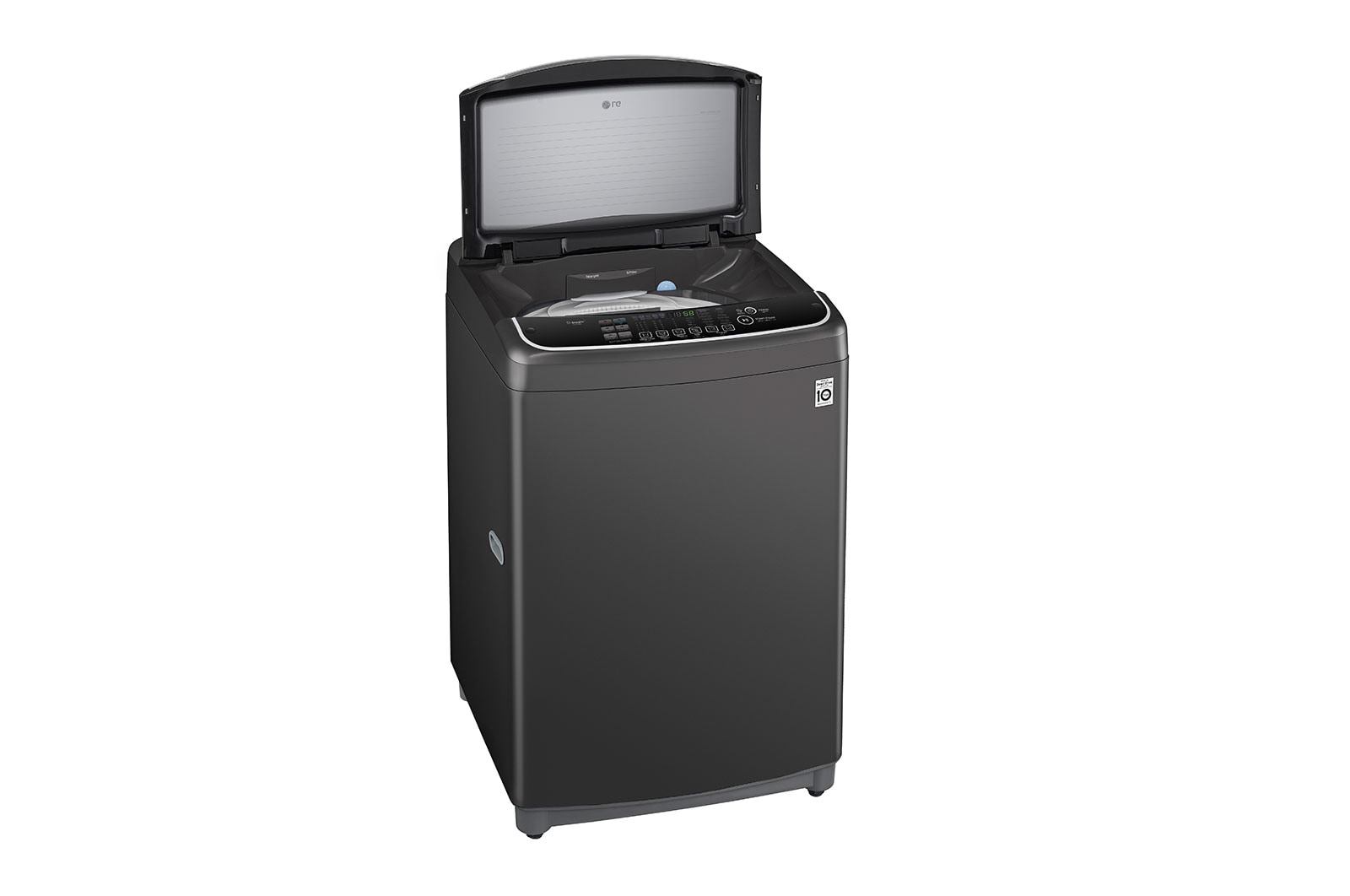 LG 11 Kg Top Load washing Machine, Middle Black Colour, TurboWash3D™, Steam, Tub Clean, Full Stainless Steel Tub, ThinQ™, WTS11HHDK