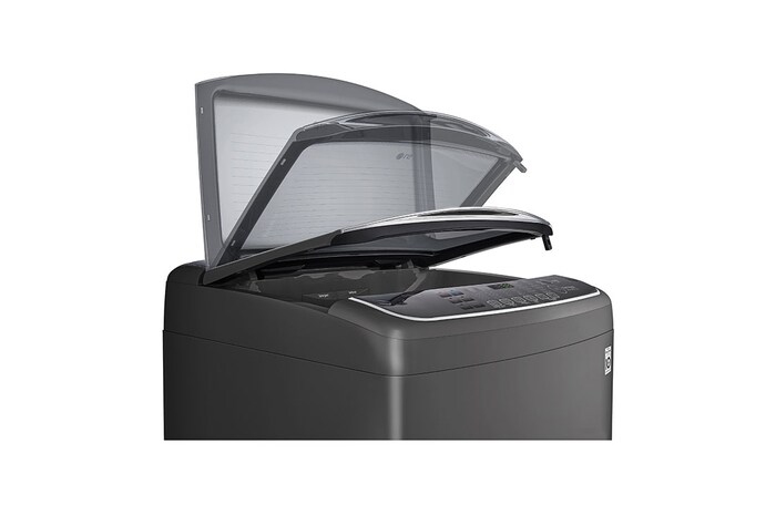 LG 16 Kg Top Load washing Machine, Middle Black Colour, TurboWash3D™, Steam, Tub Clean, Full Stainless Steel Tub, Pre-Wash+, ThinQ™, WTS16HHDK