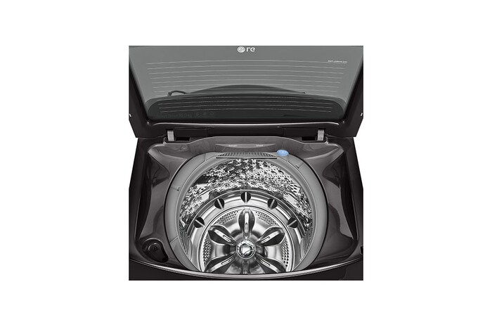 LG 16 Kg Top Load washing Machine, Middle Black Colour, TurboWash3D™, Steam, Tub Clean, Full Stainless Steel Tub, Pre-Wash+, ThinQ™, WTS16HHDK