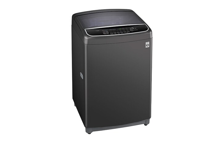 LG 16 Kg Top Load washing Machine, Middle Black Colour, TurboWash3D™, Steam, Tub Clean, Full Stainless Steel Tub, Pre-Wash+, ThinQ™, WTS16HHDK