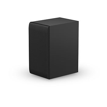 Angled view of subwoofer