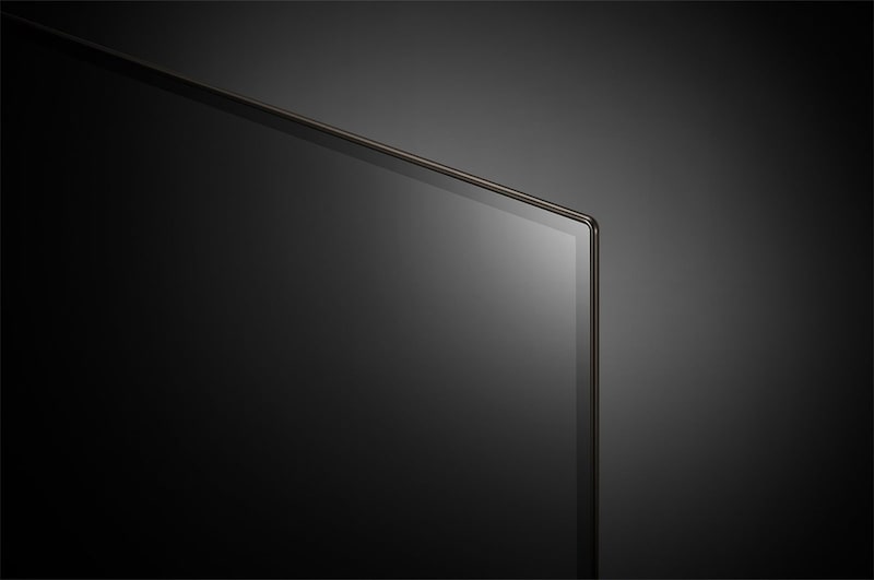 Close-up of LG OLED evo TV