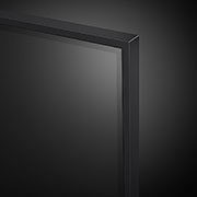 Close-up of the top edge of LG QNED TV