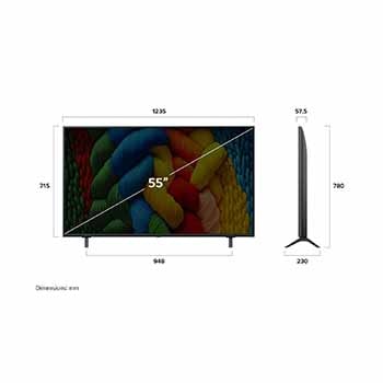 55-tums LG NanoCell AI NANO80 4k Smart TV 2025