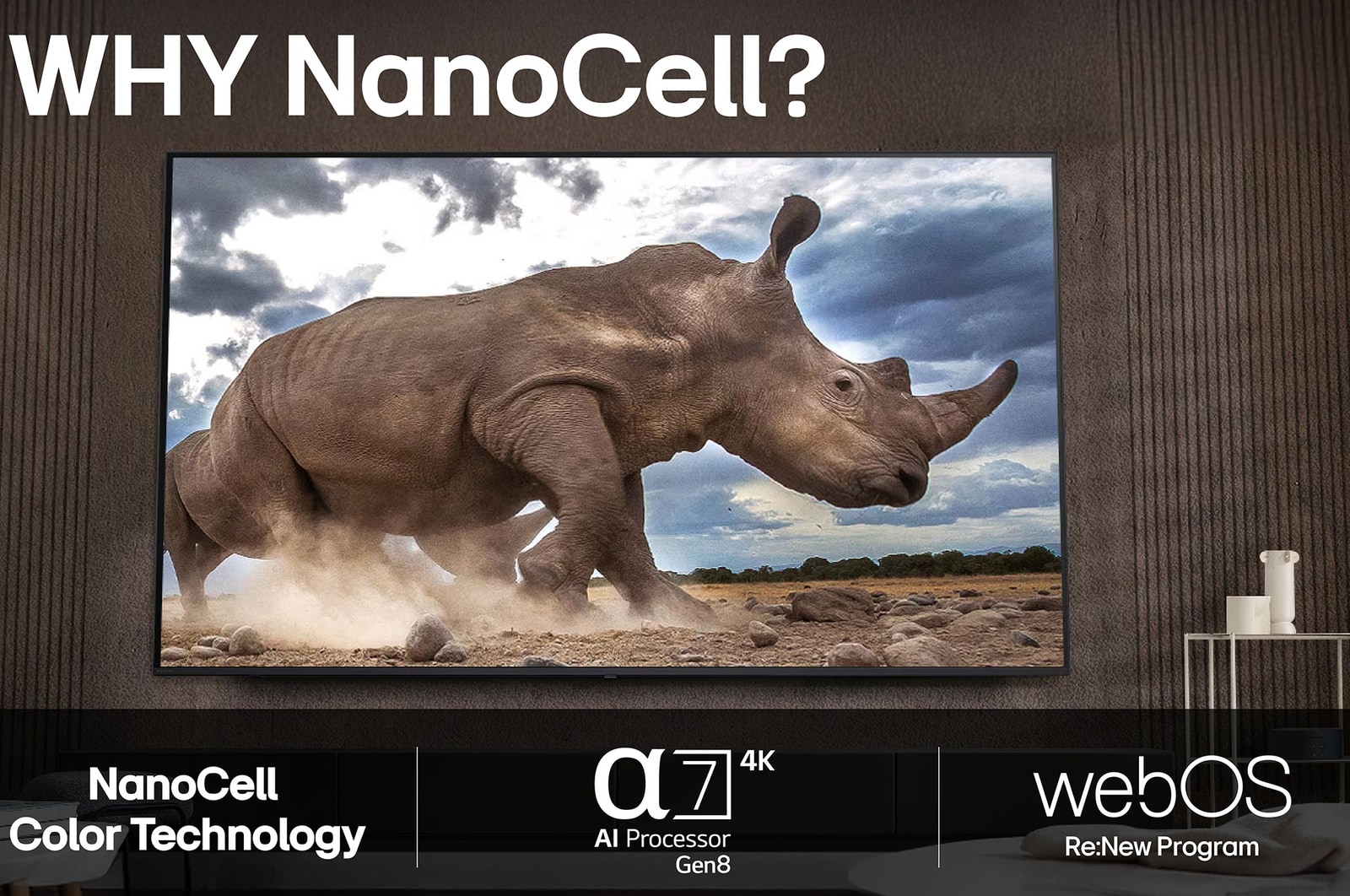 50-tums LG NanoCell AI NANO80 4k Smart TV 2025