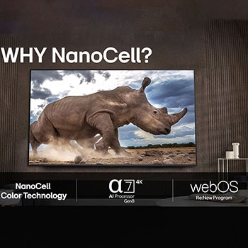 50-tums LG NanoCell AI NANO80 4k Smart TV 2025