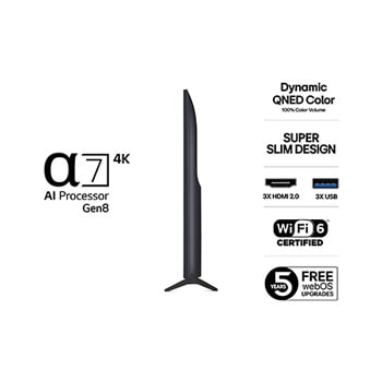 43-tums LG QNED AI QNED7E 4K Smart TV 2025