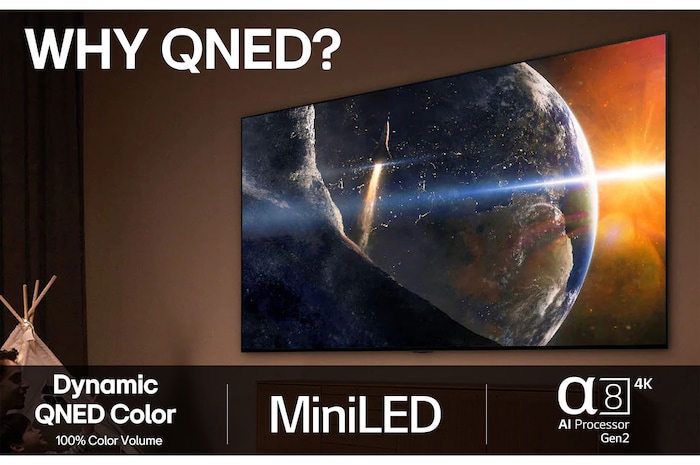 50-tums LG QNED AI QNED7E 4K Smart TV 2025
