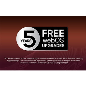 Närbild av en LG TV-skärm som visar hur AI Search fungerar. Ett litet chattfönster är öppet som visar hur användaren frågade efter vilka sportspel som är tillgängliga. AI Search svarar via chatt och genom att visa miniatyrer av tillgängligt innehåll. En uppmaning att fråga Microsoft Copilot visas också.