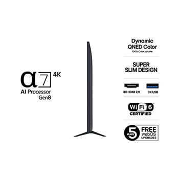 75-tums LG QNED AI QNED7E 4K Smart TV 2025