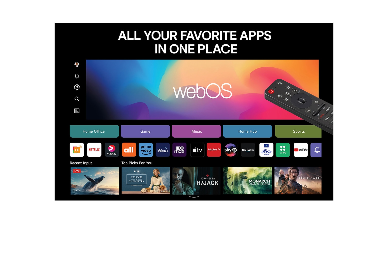 15 degree right view of LG QNED evo QNED85 TV