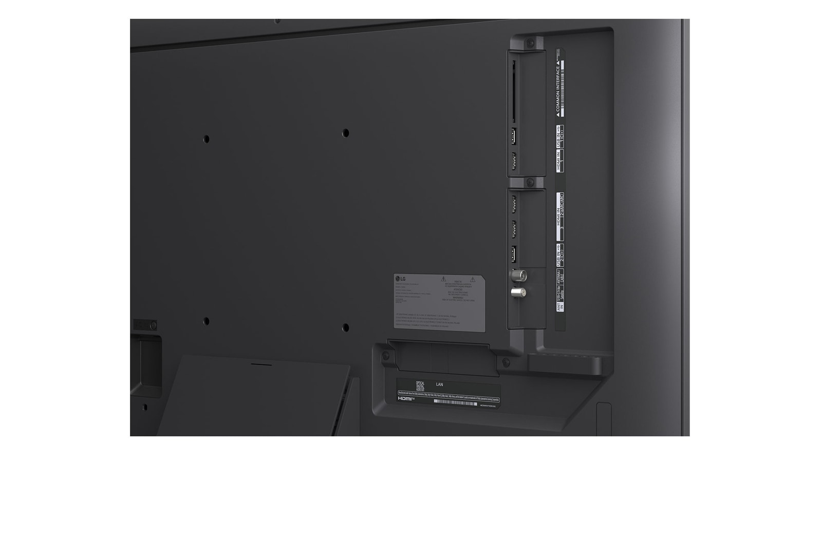 Top perspective view of LG QNED evo