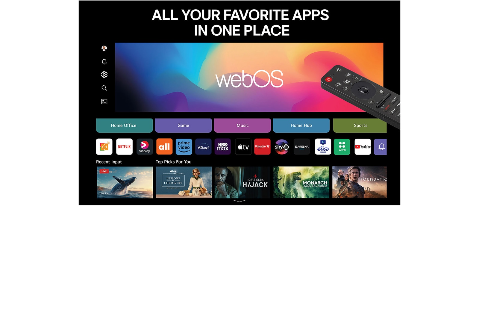 LG 75 tums LG QNED MiniLED AI QNED87 4k Smart TV 2025, 75QNED87A6B