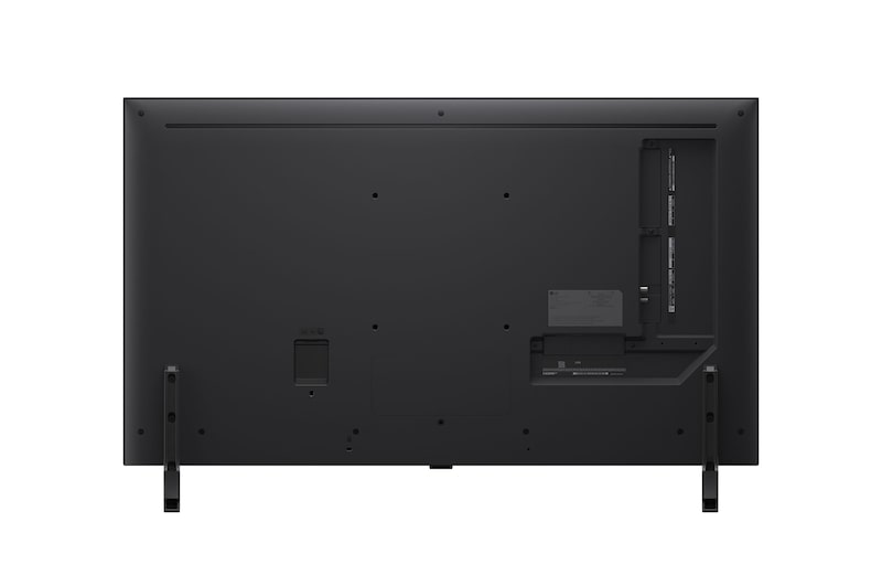 Vy bakifrån av LG QNED80 TV