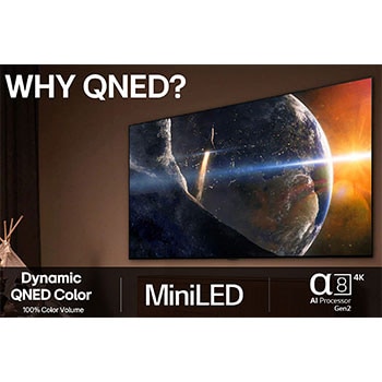 LG 75" QNED AI QNED8E 4K Smart TV 2025, 75QNED8EA6B