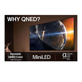 LG 85" QNED MiniLED AI QNED93 4K Smart TV 2025, 85QNED93A6A