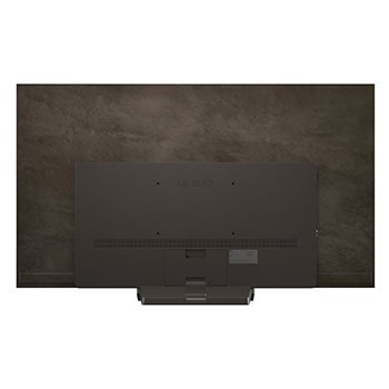 Front view and side view of LG OLED evo AI C5E 4K Smart TV showing its length, width, height, and depth dimensions.