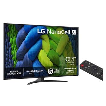 50-tums LG NanoCell AI NANO82 4k Smart TV 2025