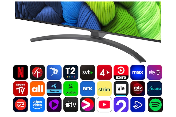 55-tums LG NanoCell AI NANO82 4k Smart TV 2025