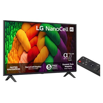 43-tums LG NanoCell AI NANO8E 4k Smart TV 2025