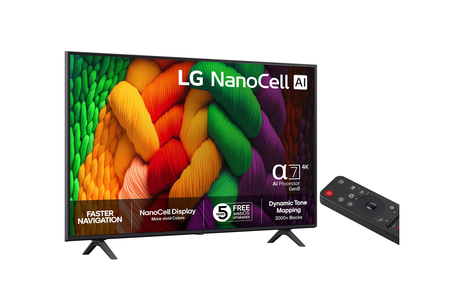 55-tums LG NanoCell AI NANO8E 4k Smart TV 2025