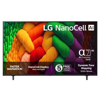 75-tums LG NanoCell AI NANO8E 4k Smart TV 2025
