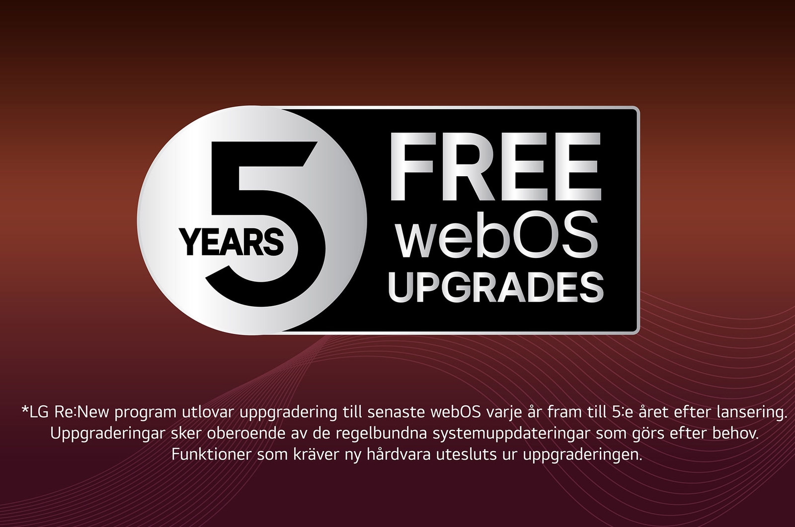 Närbild av en LG TV-skärm som visar hur AI Search fungerar. Ett litet chattfönster är öppet som visar hur användaren frågade efter vilka sportspel som är tillgängliga. AI Search svarar via chatt och genom att visa miniatyrer av tillgängligt innehåll. En uppmaning att fråga Microsoft Copilot visas också.