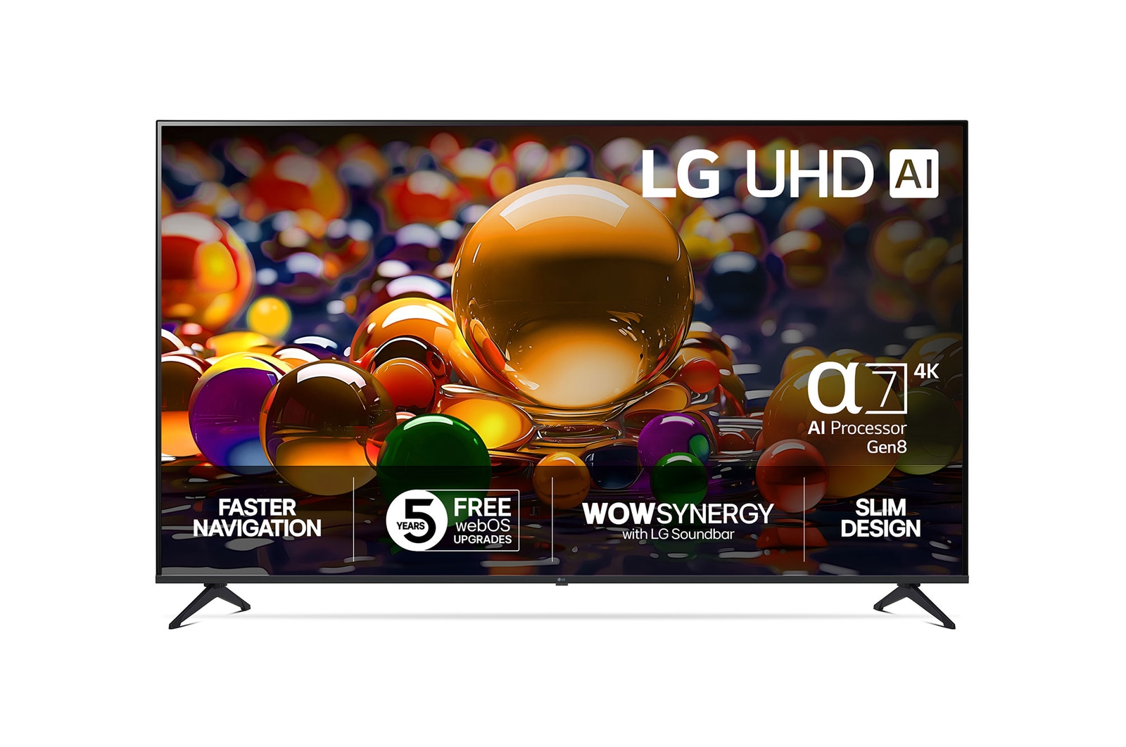 75-tums LG UHD AI UA74 4K Smart TV 2025