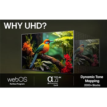 75-tums LG UHD AI UA74 4K Smart TV 2025