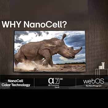 En LG TV-skärm med en AI Magic Remote i förgrunden. AI-knappen är markerad och en pratbubbla visar text, föreslår en film jag gillar. På skärmen visas användarikonen E, som indikerar hur AI Voice ID kunde identifiera vilken användare det var och ge personliga rekommendationer bara baserat på deras röst.