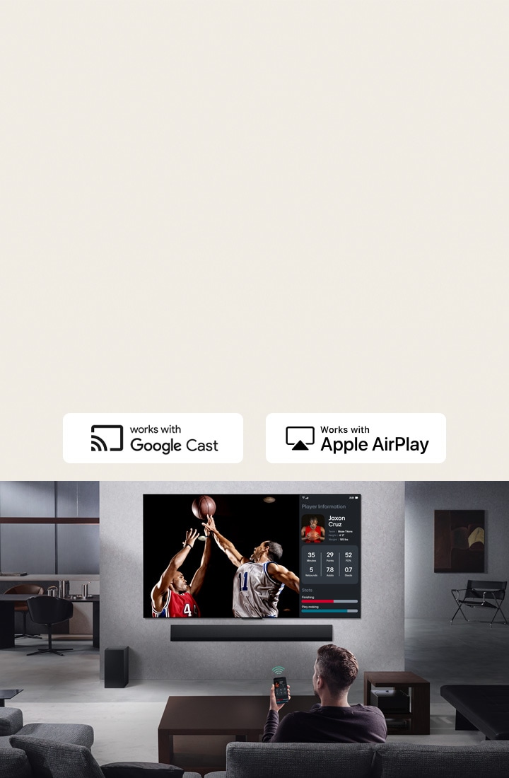 Få ut det mesta ur din TV med Multi view. Spegla dina enheter via Google Cast och AirPlay. Dela din skärm i två separata vyer för sömlös underhållning över flera skärmar.