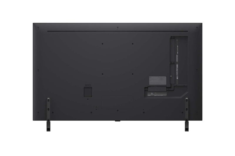 Vy bakifrån av LG QNED80 TV