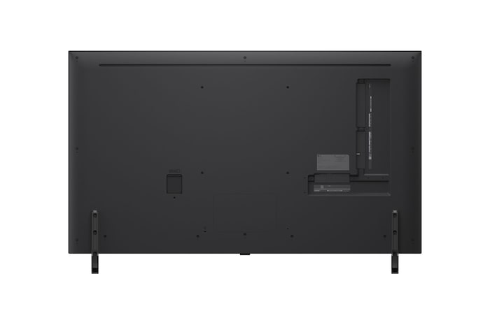 Vy bakifrån av LG QNED80 TV