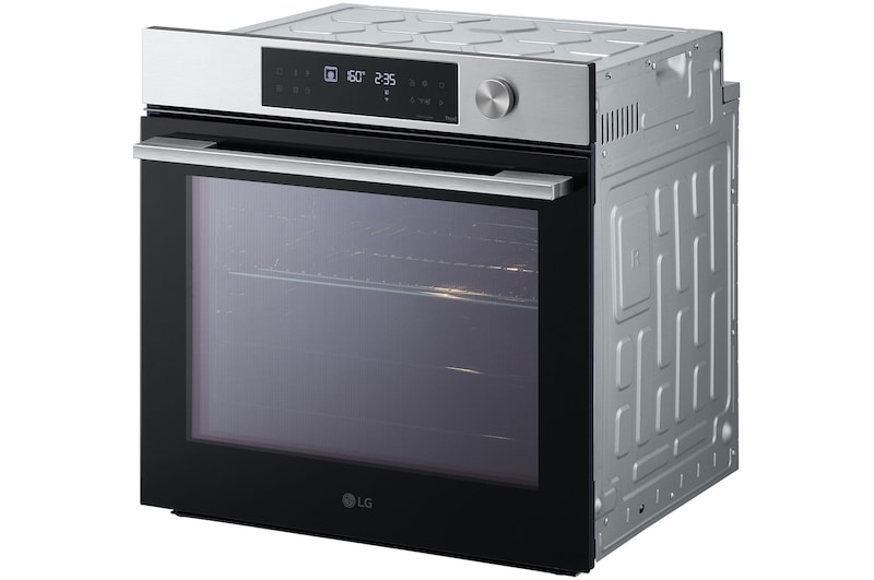 76L A+, Inbyggnadsugn i rostfritt stål med Instaview, rengöringssystemet Blue EasyClean samt teleskopskenor