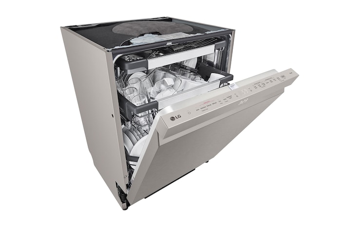 Öppen frontvy med disk