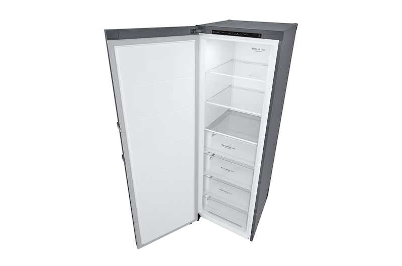 LG 324L Fristående frys (Shiny Steel) - Energiklass D, Total No Frost, Express Freeze, GFT41PZGSF