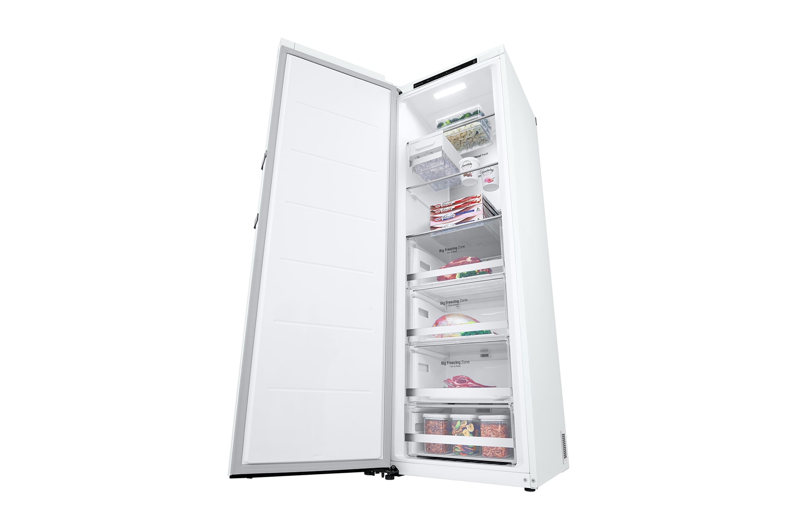 left side open with foods