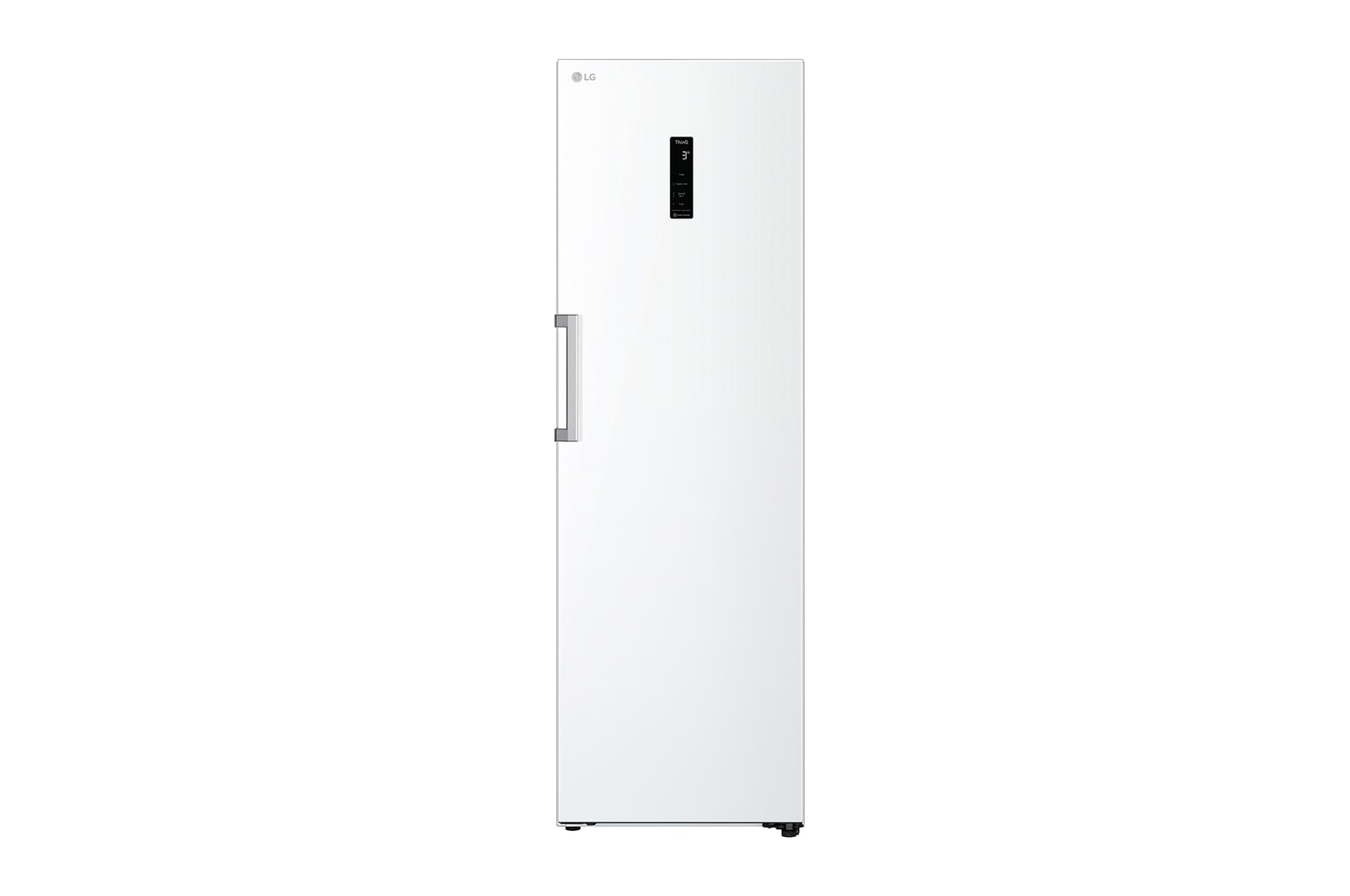 Vy framifrån av 386L Fristående kylskåp (Vit) - Energiklass E, Door Cooling™, LINEARCooling™, FRESHBalancer™, Smart Diagnosis™ med Wi-Fi GLE71SWCSZ