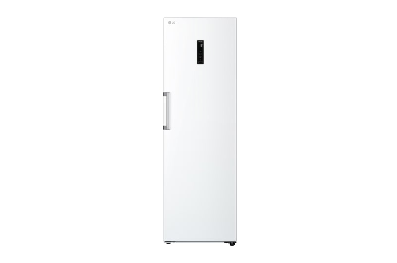 Vy framifrån av 386L Fristående kylskåp (Vit) - Energiklass E, Door Cooling™, LINEARCooling™, FRESHBalancer™, Smart Diagnosis™ med Wi-Fi GLE71SWCSZ