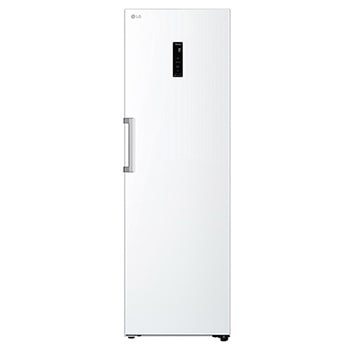 Vy framifrån av 386L Fristående kylskåp (Vit) - Energiklass E, Door Cooling™, LINEARCooling™, FRESHBalancer™, Smart Diagnosis™ med Wi-Fi GLE71SWCSZ