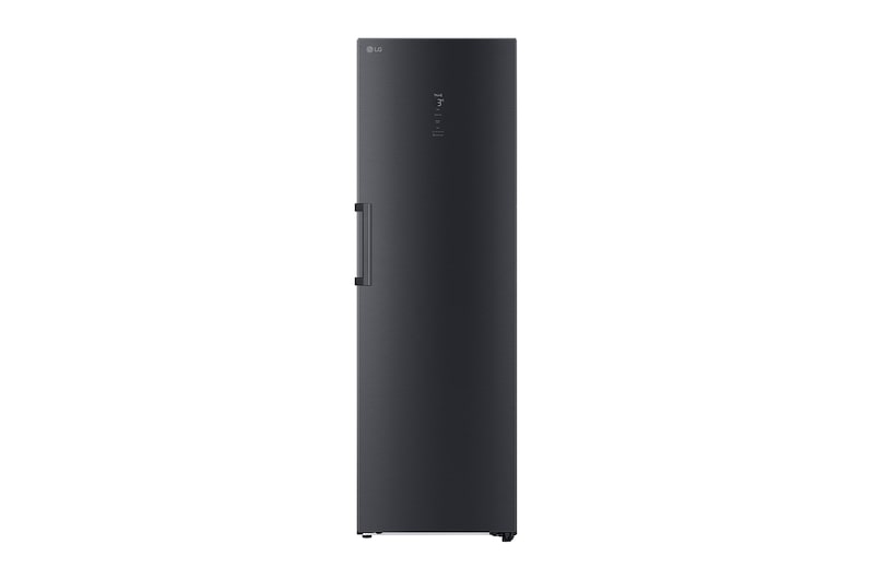 Vy framifrån av 386L Fristående kylskåp (Matte Black) - Energiklass C, Door Cooling™, LINEARCooling™, FRESHBalancer™, Smart Diagnosis™ med Wi-Fi GLM71MCCSX