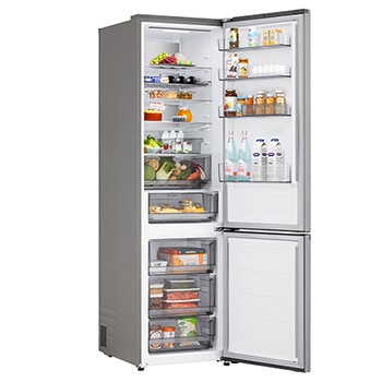 2.03M 375L Kombinerad kyl/frys(Prime Silver) - Energiklass C, Door Cooling+™ och Smart Diagnosis™ med Wi-Fi