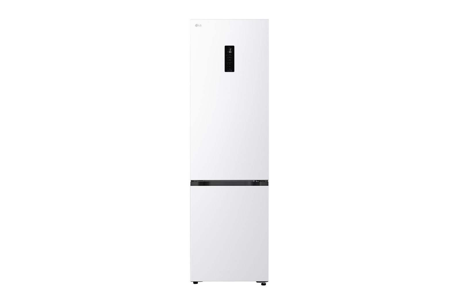 Vy framifrån av 2.03M 375L Kombinerad kyl/frys(Vit) - Energiklass C, Door Cooling+™ och Smart Diagnosis™ med Wi-Fi GBBS525CSW