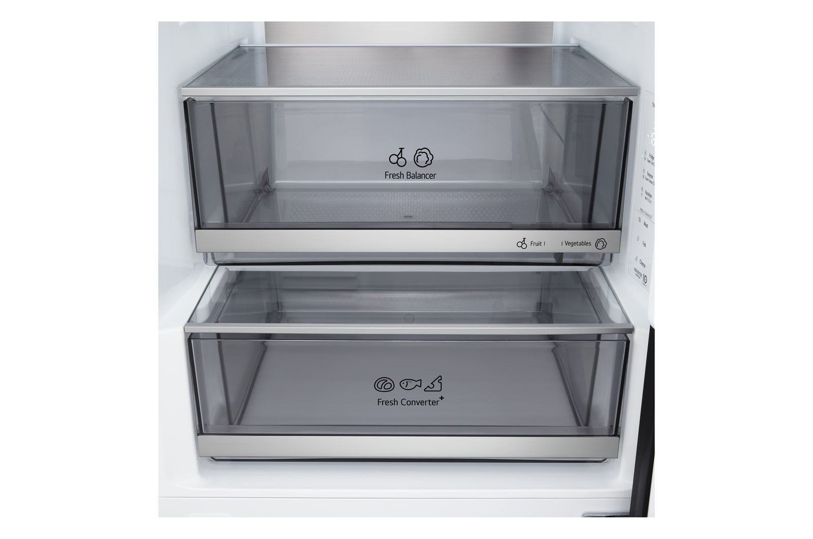 Vy ovanifrån av LG kyl/frys (GBBS726CPY)