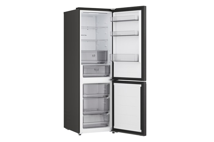 Vy framifrån av LG kyl/frys (GBBSJ1CCEP) som visar DoorCooling+™-ventil