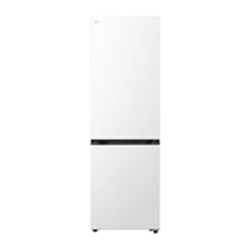 Vy framifrån av 1.86M 333L Kombinerad kyl/frys(Vit) - Energiklass C, Door Cooling+™ och Smart Diagnosis™ med Wi-Fi GBBSJ1CCSW
