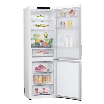 LG 1.86M 344L Kombinerad kyl/frys(Vit) - Energiklass D, Door Cooling+™ och Smart Diagnosis™, GBV21NCDSW